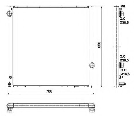 Imagine Radiator, racire motor NRF 53099