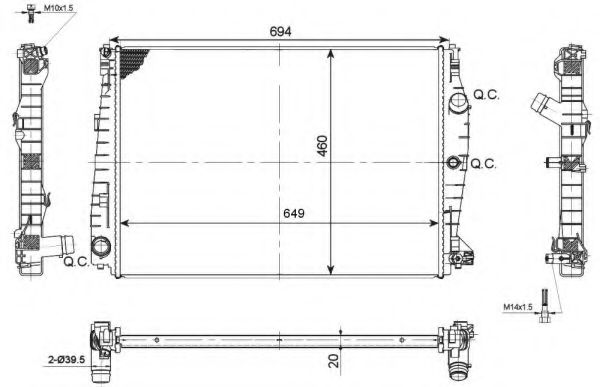 Imagine Radiator, racire motor NRF 53114