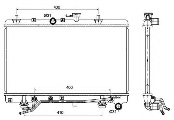 Imagine Radiator, racire motor NRF 53119