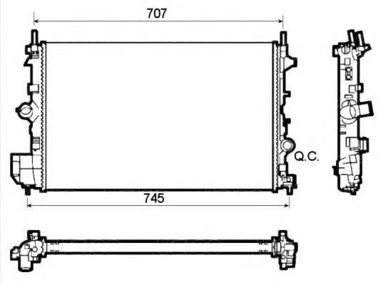 Imagine Radiator, racire motor NRF 53127