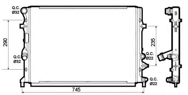 Imagine Radiator, racire motor NRF 53139