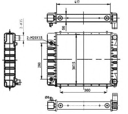 Imagine Radiator, racire motor NRF 53149