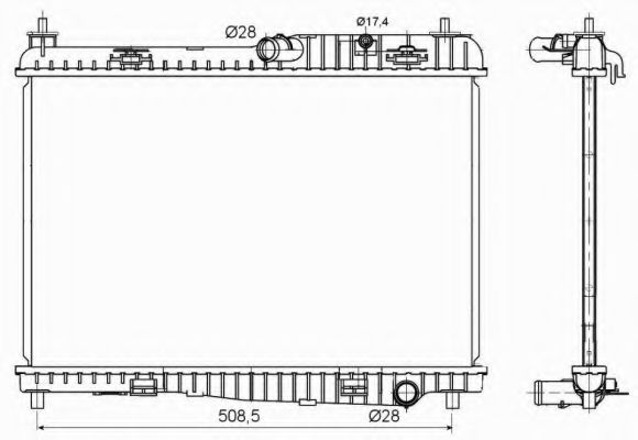 Imagine Radiator, racire motor NRF 53152