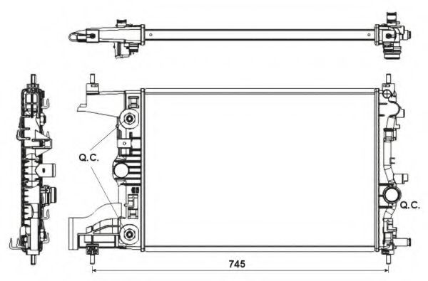 Imagine Radiator, racire motor NRF 53153