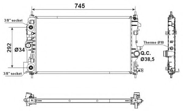 Imagine Radiator, racire motor NRF 53159