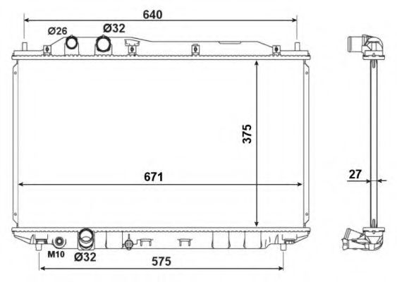 Imagine Radiator, racire motor NRF 53186