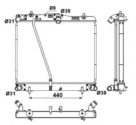 Imagine Radiator, racire motor NRF 53188