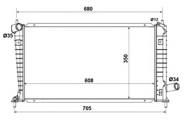 Imagine Radiator, racire motor NRF 53189