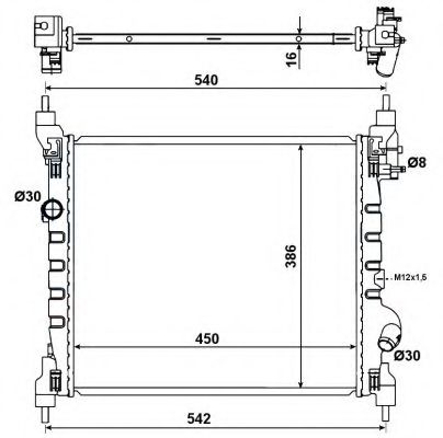 Imagine Radiator, racire motor NRF 53195