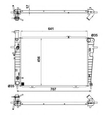 Imagine Radiator, racire motor NRF 53342