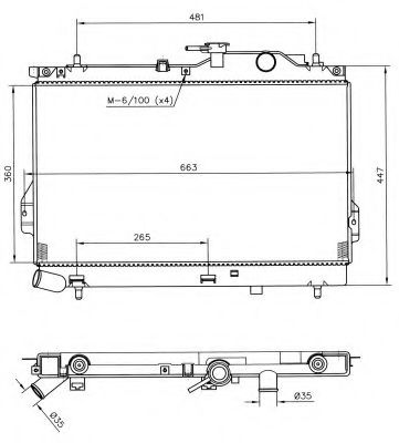 Imagine Radiator, racire motor NRF 53364