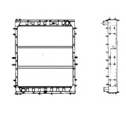Radiator, racire motor NRF 534151