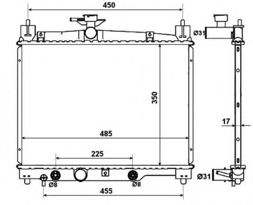 Imagine Radiator, racire motor NRF 53599