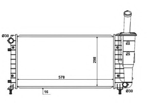 Imagine Radiator, racire motor NRF 53601