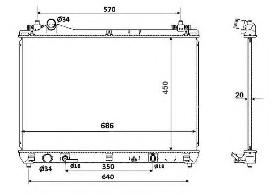 Imagine Radiator, racire motor NRF 53702