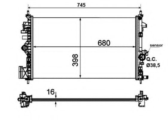 Imagine Radiator, racire motor NRF 53773