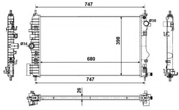 Imagine Radiator, racire motor NRF 53774