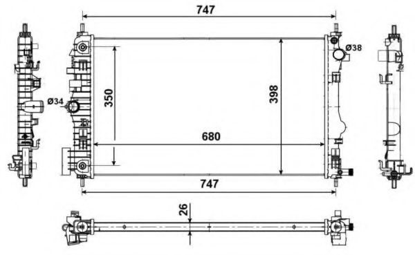 Imagine Radiator, racire motor NRF 53775