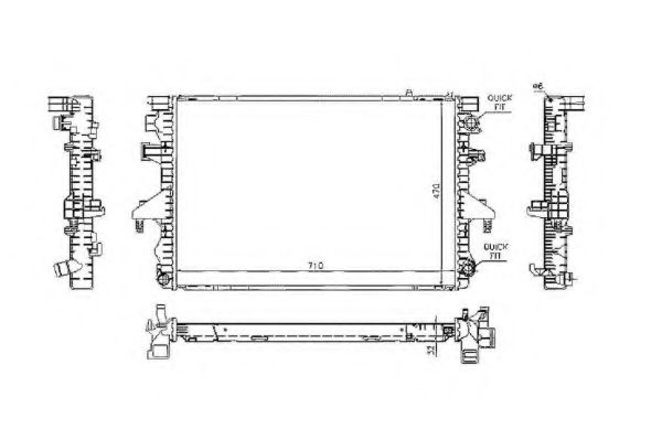 Imagine Radiator, racire motor NRF 53795