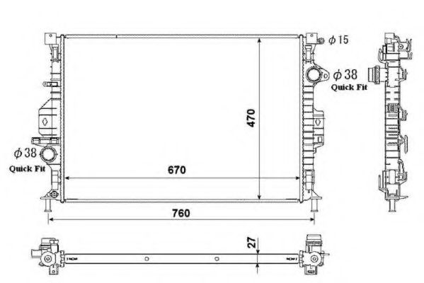 Imagine Radiator, racire motor NRF 53812