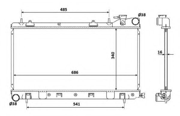 Imagine Radiator, racire motor NRF 53815