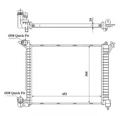 Imagine Radiator, racire motor NRF 53841