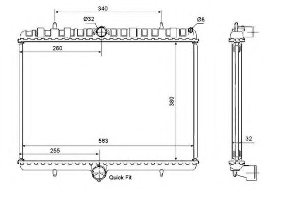 Imagine Radiator, racire motor NRF 53861