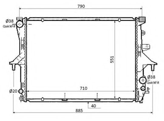 Imagine Radiator, racire motor NRF 53864