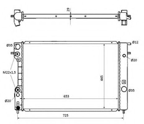 Imagine Radiator, racire motor NRF 53871