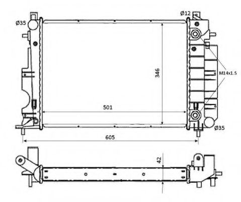 Imagine Radiator, racire motor NRF 53873