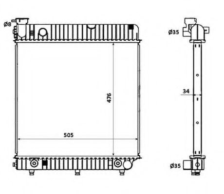 Imagine Radiator, racire motor NRF 53875