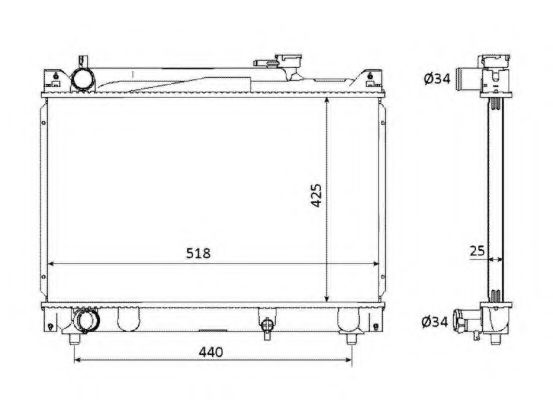 Imagine Radiator, racire motor NRF 53882