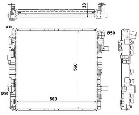 Imagine Radiator, racire motor NRF 53893