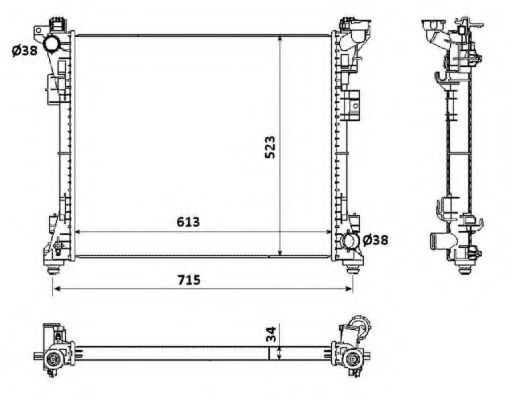 Imagine Radiator, racire motor NRF 53900