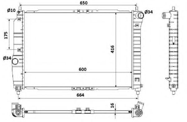 Imagine Radiator, racire motor NRF 53902