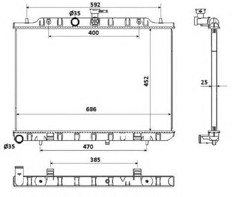 Imagine Radiator, racire motor NRF 53911