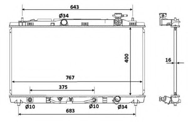 Imagine Radiator, racire motor NRF 53922