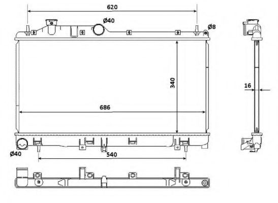 Imagine Radiator, racire motor NRF 53929