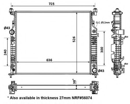 Imagine Radiator, racire motor NRF 53936