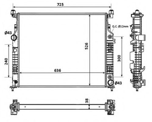 Imagine Radiator, racire motor NRF 53937