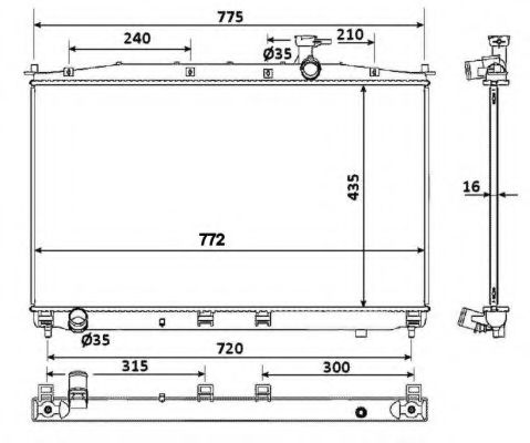 Imagine Radiator, racire motor NRF 53942