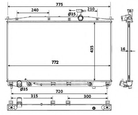 Imagine Radiator, racire motor NRF 53943