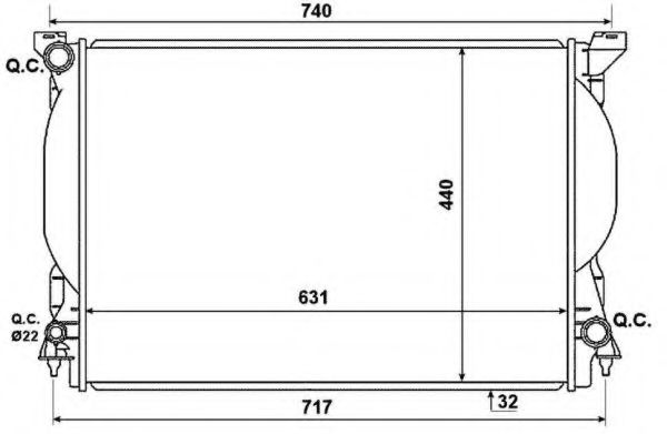 Imagine Radiator, racire motor NRF 53957