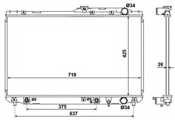 Imagine Radiator, racire motor NRF 53962