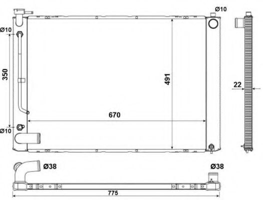 Imagine Radiator, racire motor NRF 53974