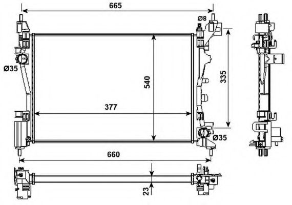 Imagine Radiator, racire motor NRF 53981