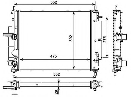 Imagine Radiator, racire motor NRF 53984