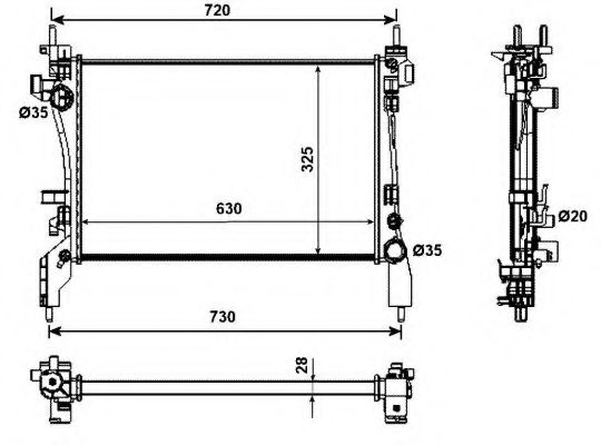 Imagine Radiator, racire motor NRF 53988