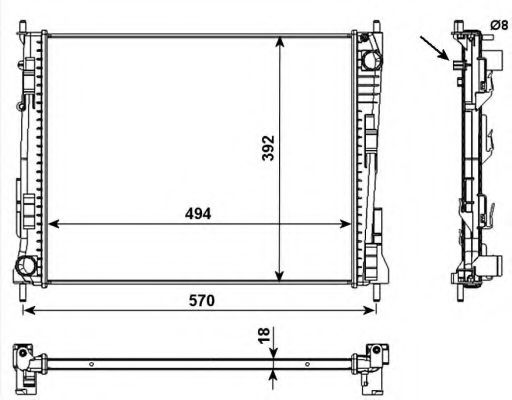 Imagine Radiator, racire motor NRF 53992