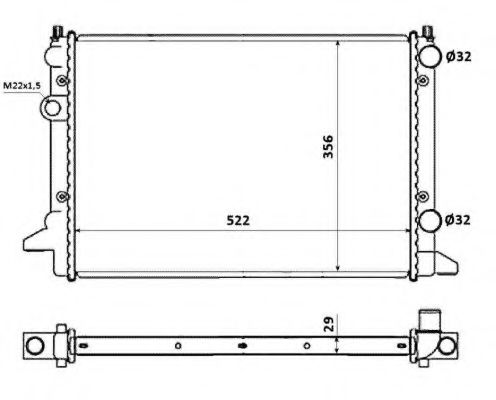 Imagine Radiator, racire motor NRF 54695